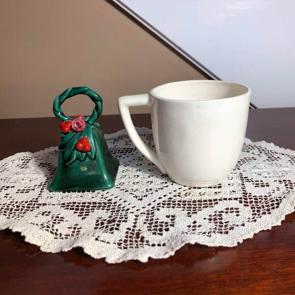 Lefton Holly Berry bell and white cup - Picture 4 of 8